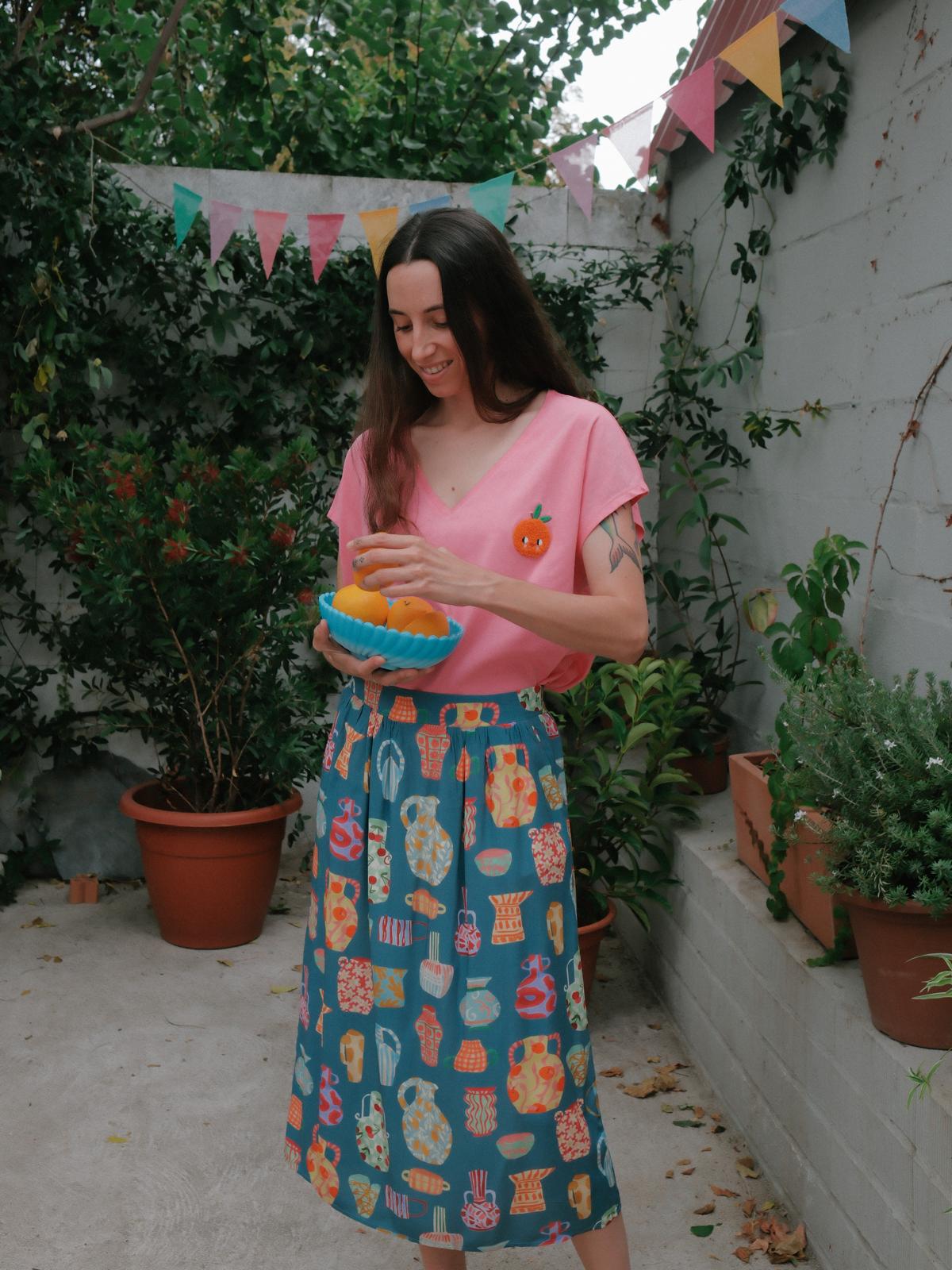FALDA MIDI BODEGÓN