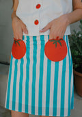 FALDA RAYAS TOMATE
