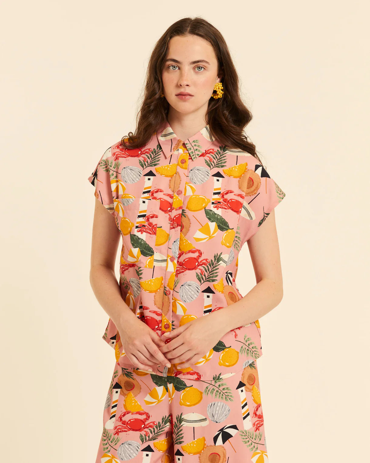 BLUSA CAMISERA TRÓPICO