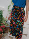 FALDA MIDI FLORES