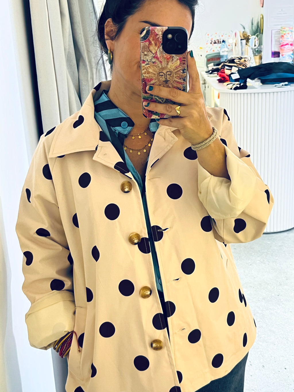 CHAQUETA CORTAVIENTOS TOPOS
