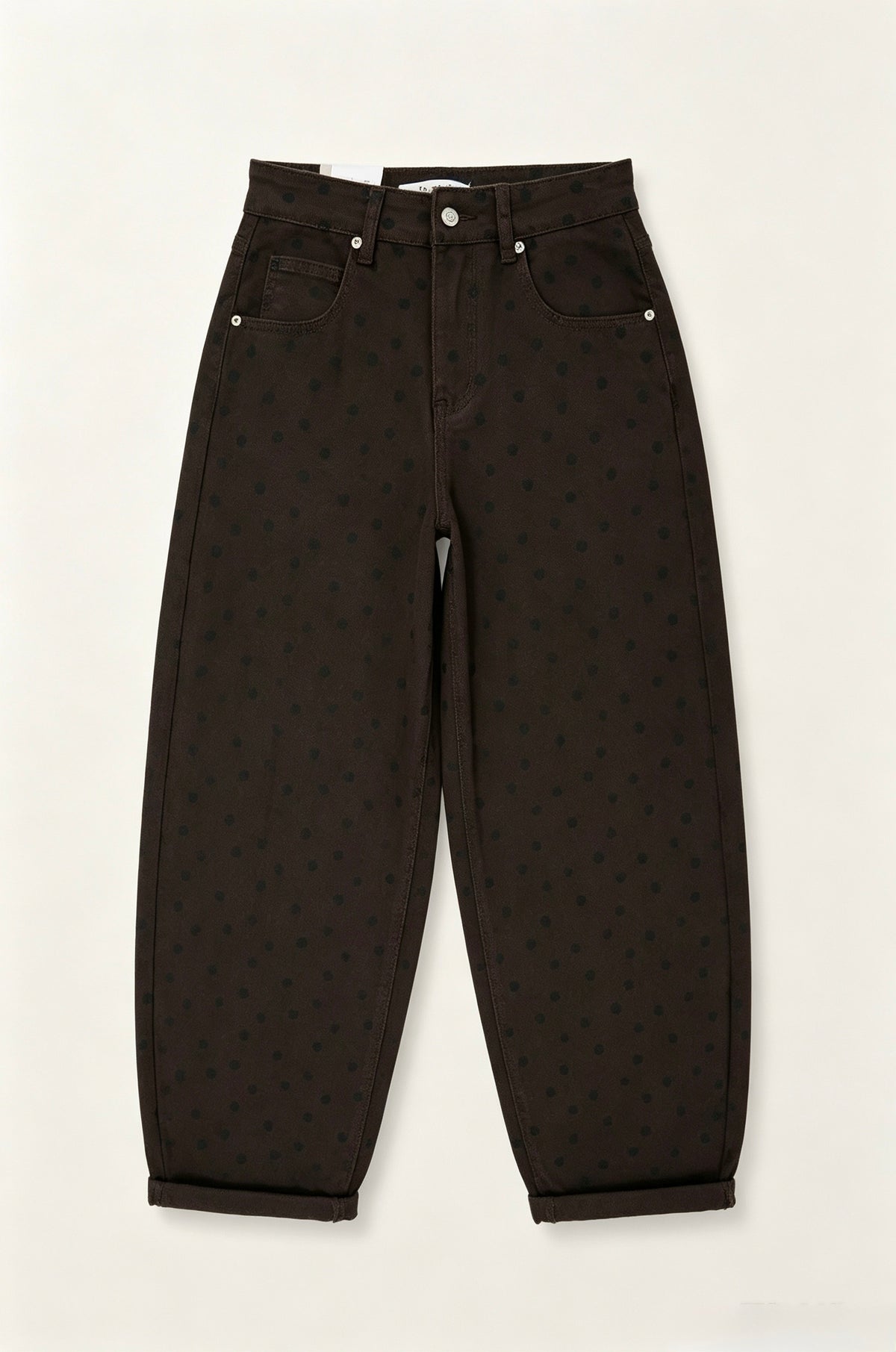 PANTALÓN VAQUERO LUNARES CHOCOLATE